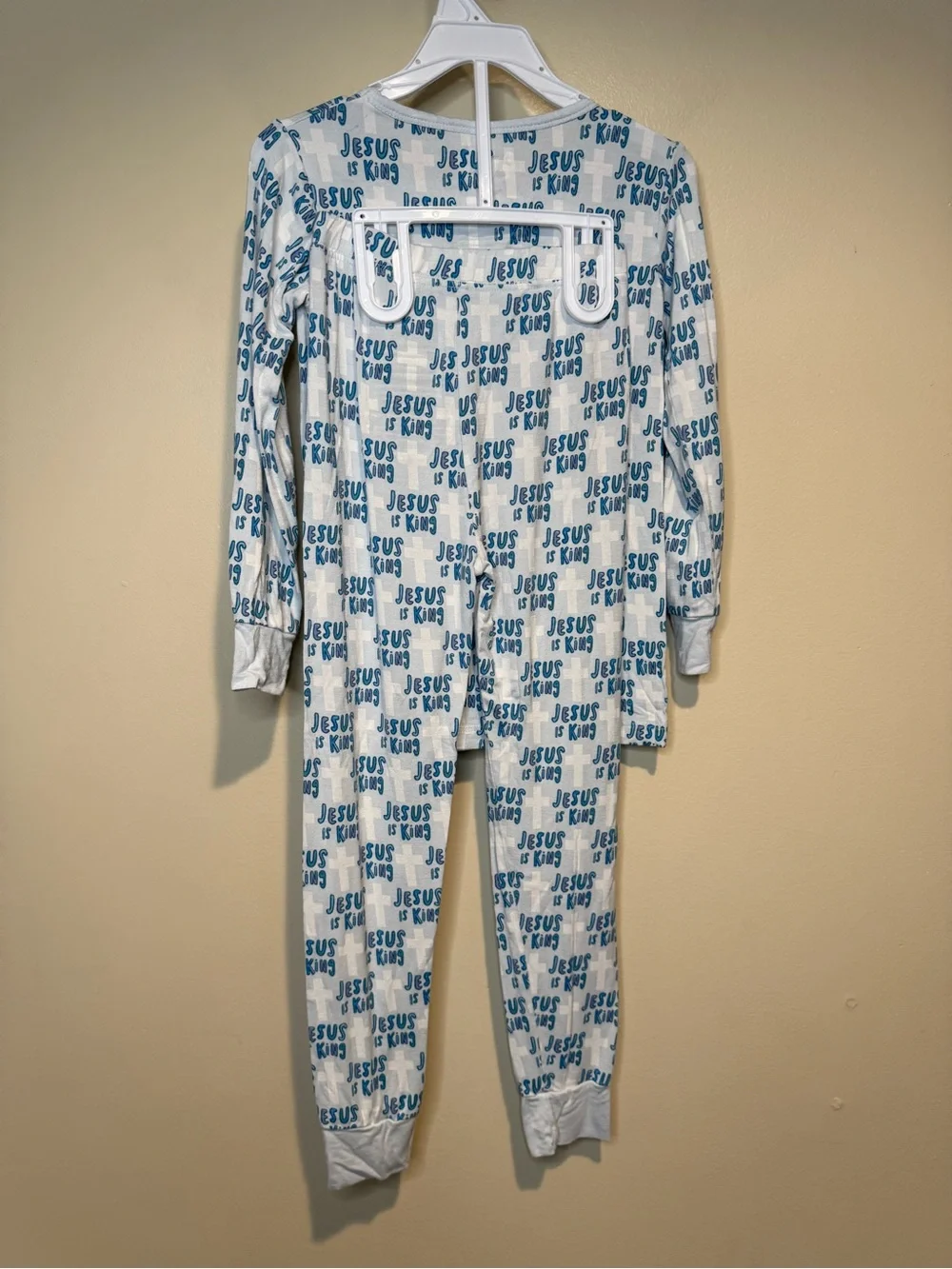 Holy Pals Jesus is King Bamboo pajama set toddler size 4